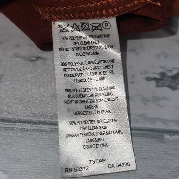 FRENCH Connection PATTY FAUX SUEDE MINISKIRT IN LEATHER BROWN Size 6 NWT - Picture 9 of 9